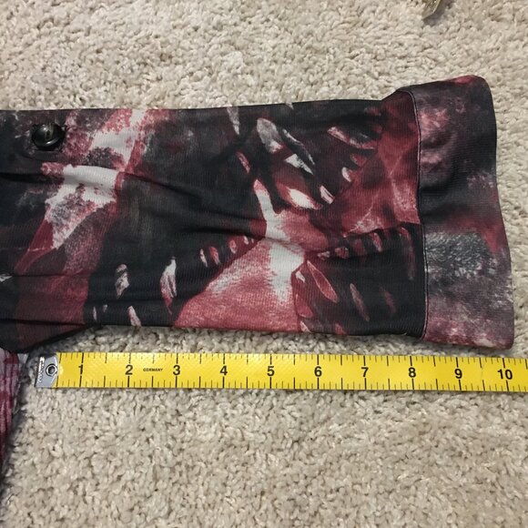 Bellissima Butterfly Banded Mock Collar Button Down Tunic Dress - Picture 16 of 16